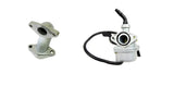 PZ 19mm Lever Choke Carb Carby+manifold  70cc 110cc PIT Quad Dirt Bike ATV
