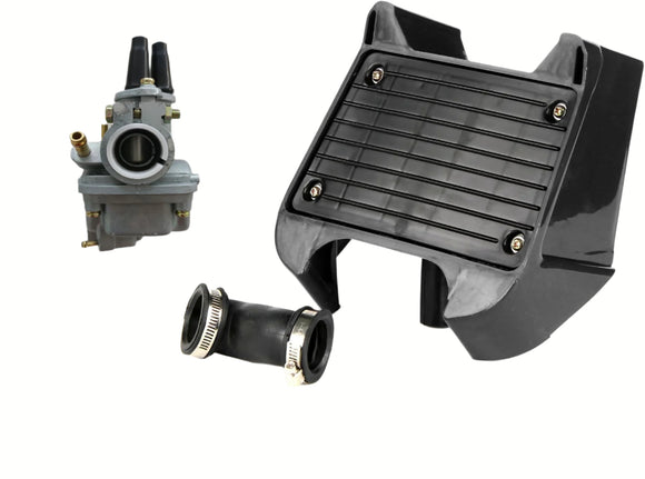 20MM CARBURETOR CARBY + BLACK AIR BOX YAMAHA PEEWEE 80 PW80 PY80 PIT DIRT BIKE