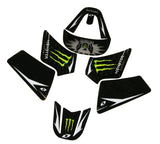 3M Monster Skull Stickers Decal Kit Fairing FOR YAMAHA PEEWEE 50 PW50 PY50 BIKE