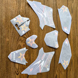 TTR50 Rockstar Blue Sticker Kit Graphics Decals For Yamaha TTR 50cc Dirt Pit Bik