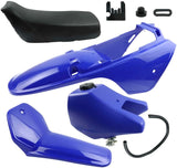 BLUE Plastics Fender Fairing Seat Fuel Tank Yamaha PEEWEE 80 PW80 PY80 DIRT BIKE