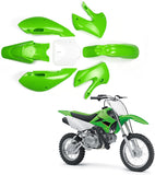Green Fairings Fender Plastic Kit Fit KLX110 110cc 125cc 140cc 150cc Dirt Pit Bike