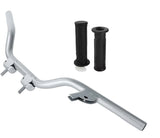 ALLOY Silver HANDLEBAR+ HAND GRIP YAMAHA PY50 PW50 PEEWEE 50