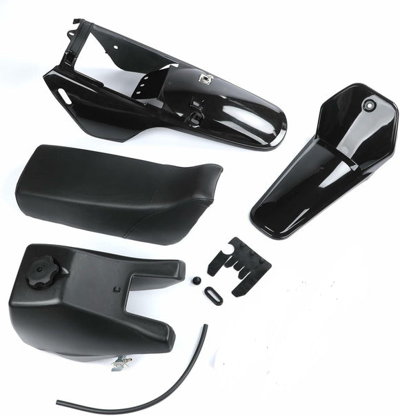 Black Plastic Fairing Kit Seat Fuel Tank for Yamaha PW80 Peewee 80 PY80 Dirt Bike
