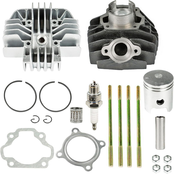 Rebuild Cylinder Head Bore Barrel Piston Rings Gasket Kit For Yamaha PW80 PY80 Peewee 80