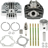 Rebuild Cylinder Head Bore Barrel Piston Rings Gasket Kit For Yamaha PW80 PY80 Peewee 80