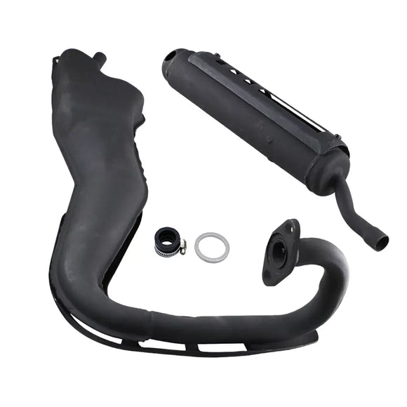 Exhaust Muffler Pipe Black for Yamaha PW80 Peewee 80 1983–2006 Dirt Bike Replacement