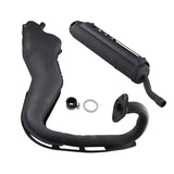 Exhaust Muffler Pipe Black for Yamaha PW80 Peewee 80 1983–2006 Dirt Bike Replacement