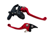 RED CNC Heavy Duty Clutch & Brake Lever Set 125cc 150cc Pit Pro Trail Dirt Bike Alloy