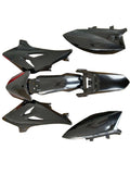 7PCS BLACK CRF50 Style Plastic Kit For 50cc 70cc 90cc 110cc 125cc Pit Bike Fender Set