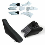 White Plastics Body Kit Seat Fuel Tank Fits Yamaha TTR110 2008-2026 Dirt Pit Bike