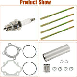 Rebuild Cylinder Head Bore Barrel Piston Rings Gasket Kit For Yamaha PW80 PY80 Peewee 80