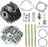 Rebuild Cylinder Head Bore Barrel Piston Rings Gasket Kit For Yamaha PW80 PY80 Peewee 80