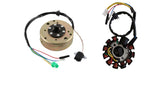 8 Pole Magneto Stator+ 11  coil Flywheel GY6 125cc 150cc Quad Dirt Scooter Bike ATV Buggy