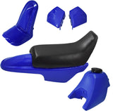 BLUE Plastic Fender Fairing Seat Fuel Tank Yamaha PEEWEE PW50 PY50 50 DIRT BIKE