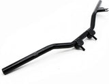 ALLOY BLACK HANDLEBAR + HAND GRIPS SET FOR YAMAHA PW50 PY50 PEEWEE 50 DIRT BIKE