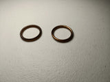 2X 32mm Copper Exhaust Pipe Gasket 110cc 125cc PIT PRO Quad Dirt Bike ATV Buggy