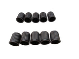 10 x Black Wheel Tyre Tire Valve Stems Cover Screw Air Caps Car Truck MotorBike