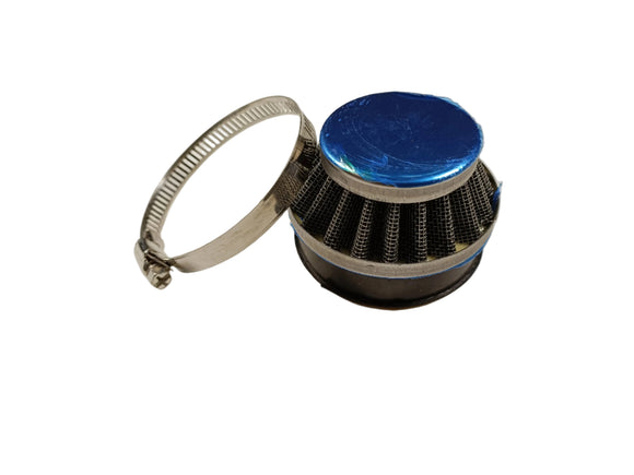 thumbnail interactive-video image 1 of 54mm Steel Chrome Pod Air Filter Cleaner For PIT Trail Quad Dirt Bike ATV Dune Buggy 1 of 6