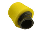 YELLOW 41mm 42mm Bent Angled Foam Air Filter Pod PIT Quad Dirt Bike ATV Buggy