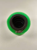 GREEN 45mm Bent Angled Foam Air Filter Pod PIT PRO Trai Quad Dirt Bike ATV Buggy