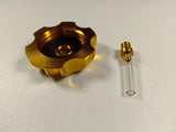 GOLD Alloy Gas Fuel Petrol Tank Cap + Breather 110cc 125cc PIT Trail Dirt Bike