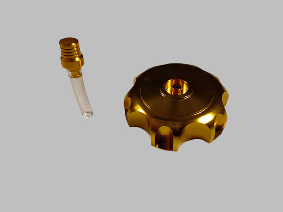 RED Alloy Gas Fuel Petrol Tank Cap Breather 110cc 125cc PIT Trail Di - Foto 6