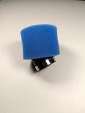 BLUE 45mm Bent Angled Foam Air Filter Pod PIT PRO Trail Quad Dirt Bike ATV Buggy