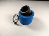 BLUE 45mm Bent Angled Foam Air Filter Pod PIT PRO Trail Quad Dirt Bike ATV Buggy