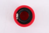 RED  42mm Foam Air Filter Pod Cleaner 150cc 160 PIT Quad Dirt Bike ATV Buggy