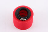 RED 37mm 38mm Bent Angled Foam Pod Air Filter 125cc PIT Quad Dirt Bike ATV Buggy