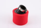 RED 37mm 38mm Bent Angled Foam Pod Air Filter 125cc PIT Quad Dirt Bike ATV Buggy