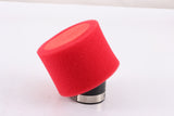 RED 37mm 38mm Bent Angled Foam Pod Air Filter 125cc PIT Quad Dirt Bike ATV Buggy