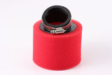 RED 42mm Bent Angled Foam Air Filter Pod 150cc PIT Quad Dirt Bike ATV Buggy