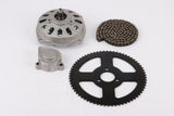 7T Clutch Drum Bell Housing +25H Chain +Sprocket 49cc Pocket Quad Dirt Bike ATV