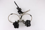 Hydraulic Twin Disc Brake Calipers System Pads 150cc 250cc Quad Dirt Bike ATV