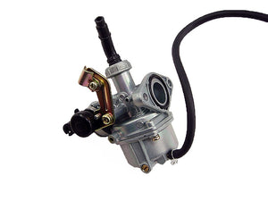 50cc 70cc 90cc 110cc PZ19 Carburetor  w/ Choke Cable Bracket Dual Fuel Petcock - ChinesePartsPro